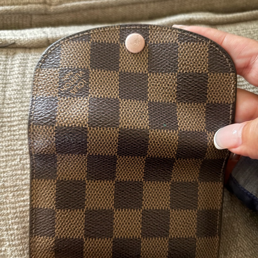 Checkered Brown Wallet